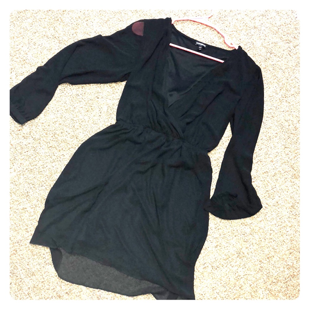 Black sheer dress